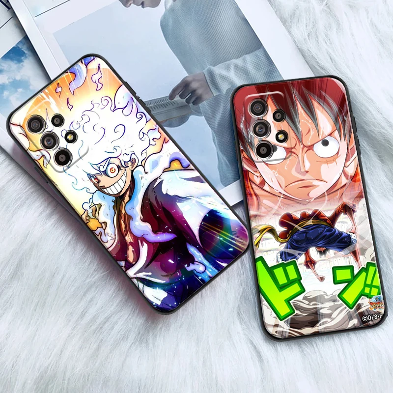 

NARUTO ONE PIECE For Samsung A11 A21S A31 A32 A41 A51 A71 A52 A72 4G 5G Phone Case Silicone Cover Funda Coque Black