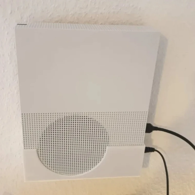 Фото 1 шт. пластиковый настенный кронштейн для Xbox One S, надежный держатель для консоли, простая установка №3