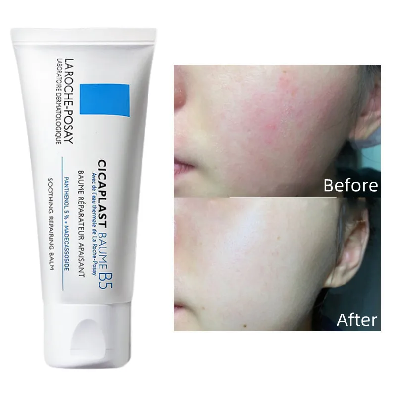 

Крем для лица La Roche Posay CICAPLAST B5 успокаивает чувствительную кожу, восстанавливает покраснения и сухость кожи
