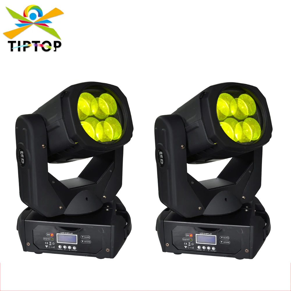 

Лидер продаж, пробный светодиодный светильник с подвижной головкой 4x25 Вт, цветное DJ-оборудование RGBW, подвижный Светильник направленного света 90-240 В