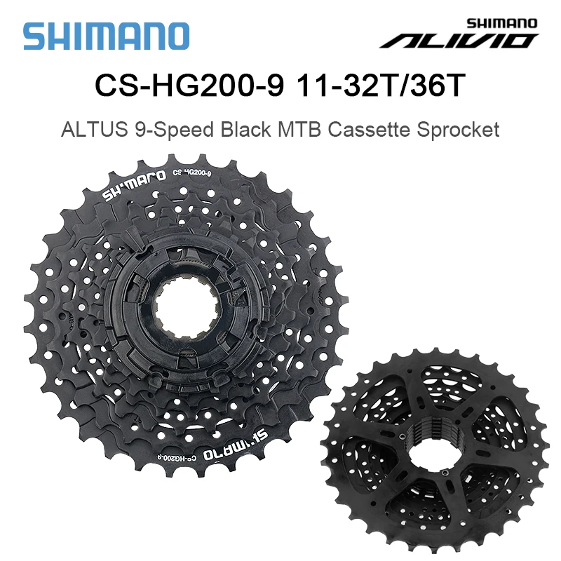 Кассета Shimano HG200 для горного велосипеда 9 скоростей 11-32T 11-36T S маховик кривошипная