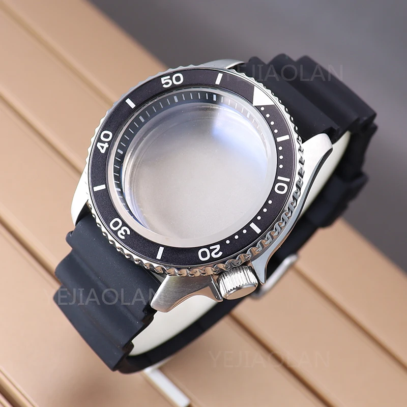 42.5mm skx007 Watches Case Rubber Strap Bracelet Mod skx skx009 skx013 Parts For Seiko nh34 nh35 nh36 nh38 Movement 28.5mm Dial