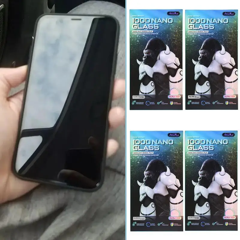 

Защита экрана для iphone полное покрытие Защитная закаленная пленка для iPhone устойчивая к царапинам защита экрана