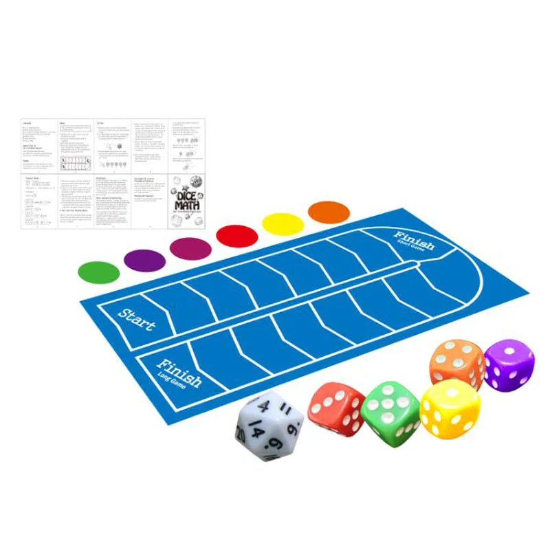 

Dice Math Game Toy for Children, Kids First Mental Math Game, Family Board Game Toys for Parent and Child, Party Favors