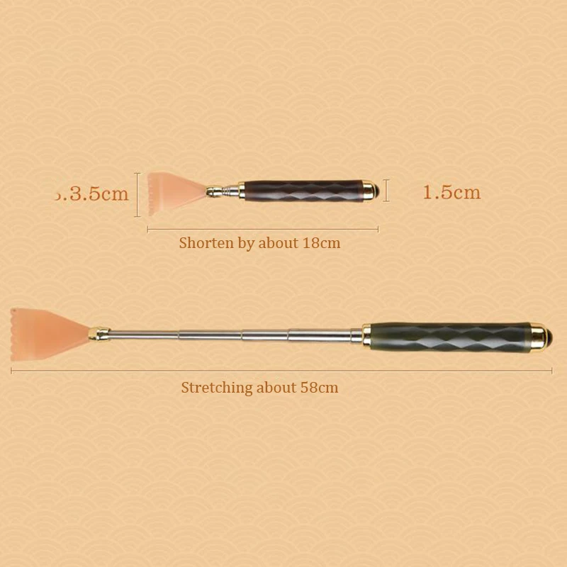 Тип ручки из нержавеющей стали выдвижной лоскут для спины портативный