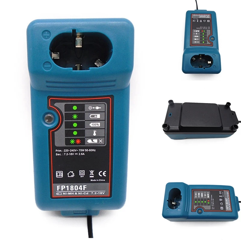 

RISE-NI-CD NI-MH Battery Charger For Makita 7.2V 9.6V 12V 14.4V 18V Battery Electric Drill Screwdriver Charger 2A
