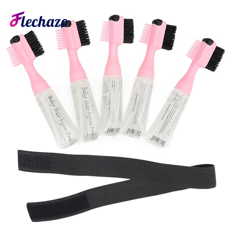 3 In 1 Baby Hair Inyou Pro 10Ml, Gel Refill 20Ml, Lace Melting Band 3.5Cm, Fashion Women Natural Edge Control Brush Con Gel Ins