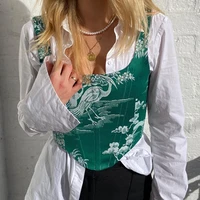 green tops for women women tanks tops with angel love pattern skinny fit low neckline backless summer clothing y2k tops