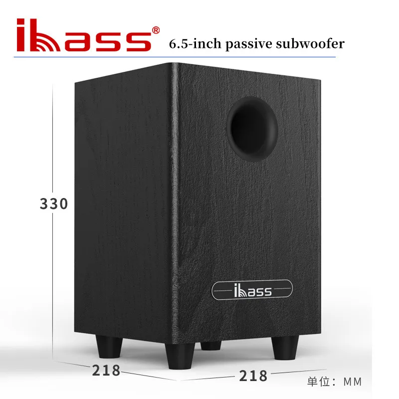 

Ibass 100W High Power 6.5" Passive Subwoofer with Home Amplifier and Car Stereo Speakers SW Bass Output Home Theater HIFI System