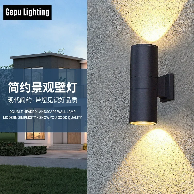 Черный Серый Вверх Вниз Наружный Настенный Светильник 6 Вт 10 20 30 36 Крыльцо Сад