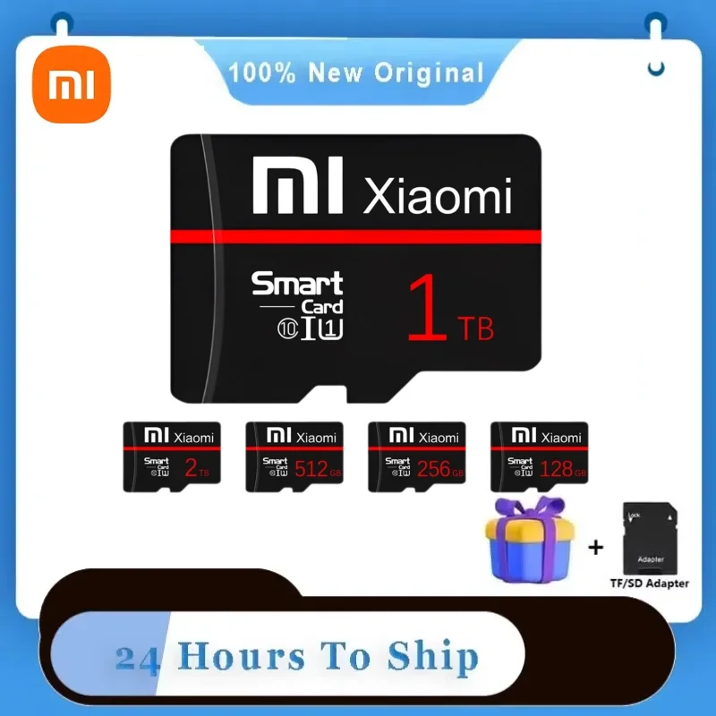 Xiaomi Micro TF SD Card 2TB 1TB Smart Class Flash Высокоскоростная карта памяти 128GB 256GB Cartao De Memoria для
