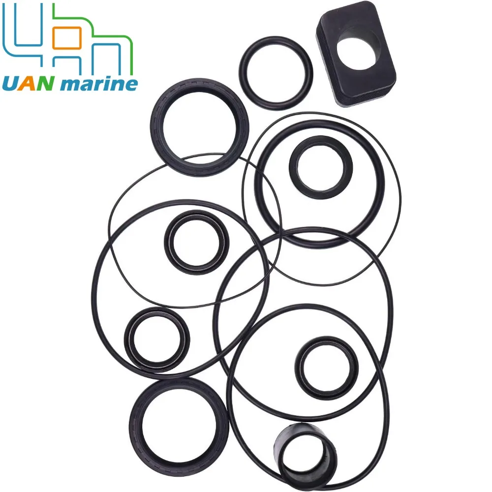 Комплект уплотнений нижнего блока передач лодочного двигателя 3856002 Для