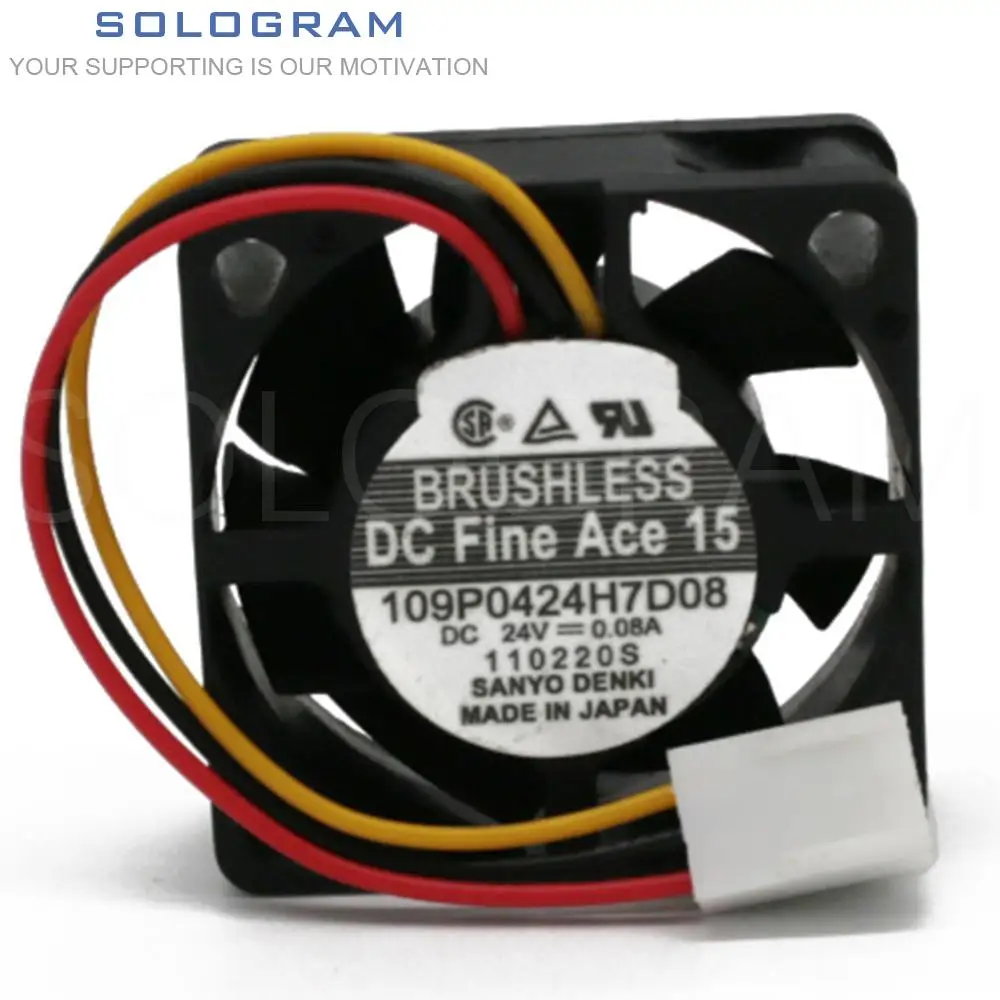 

Новый бренд для DC Fine Ace 15 SANYO DENKI 109P0424H7D08 4015 40*40*15 мм 24 В 0.08A 3pin инвертор серверное охлаждение