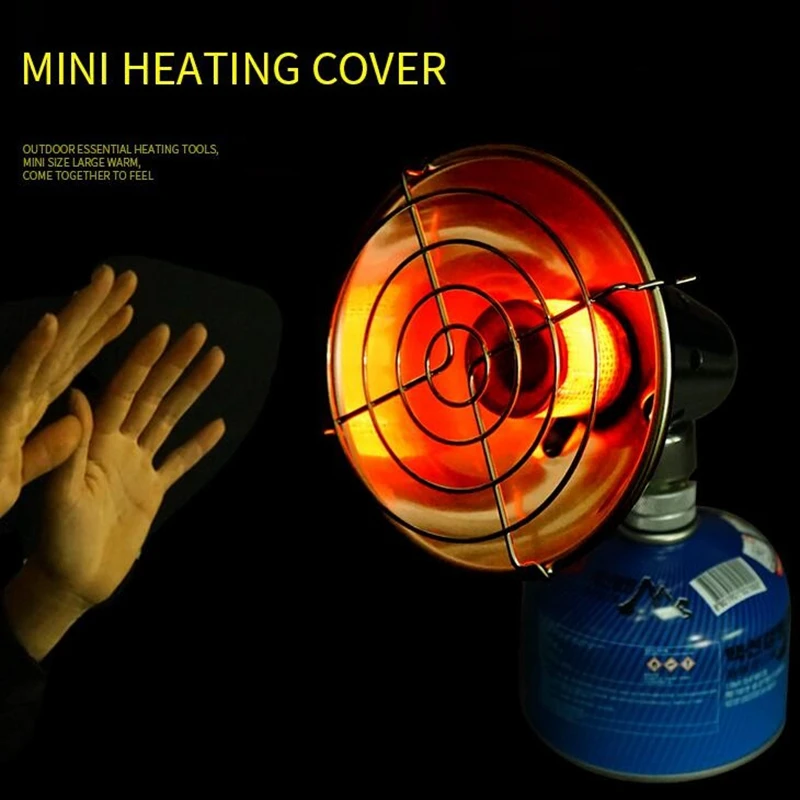 

Outdoor Mini Heater Camping Gas Heating Stove Camping Fishing Tent Heater Free Base and Storage Bag