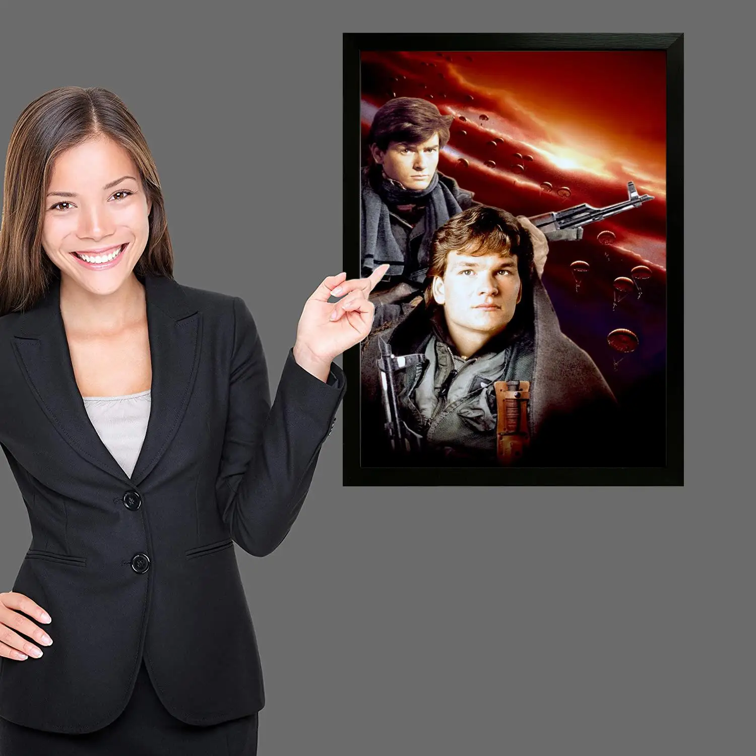 Художественный постер на холсте из фильма Красный свет 1984 года настенное