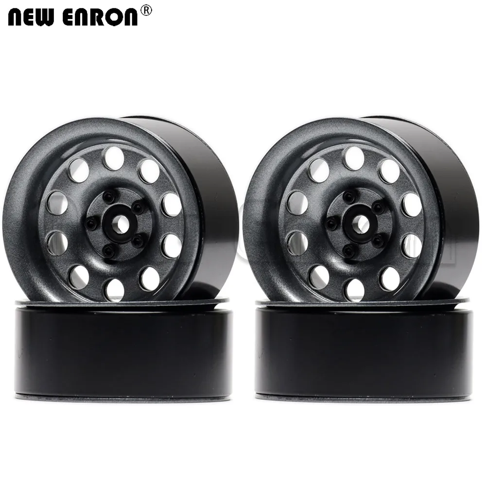 

NEW ENRON 10 Hole Alloy 2.2" 64*47*29 Beadlock Wheels Hub Rim for 1/10 RC Crawler Axial SCX10 SCX10 II 90048 TRX-4 RR10 Traxxas