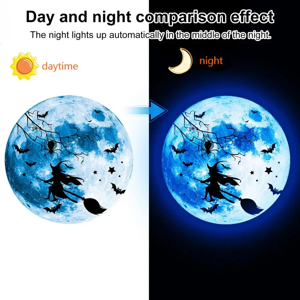 Реалистичная наклейка в виде Луны Экологически чистая светящаяся темноте на