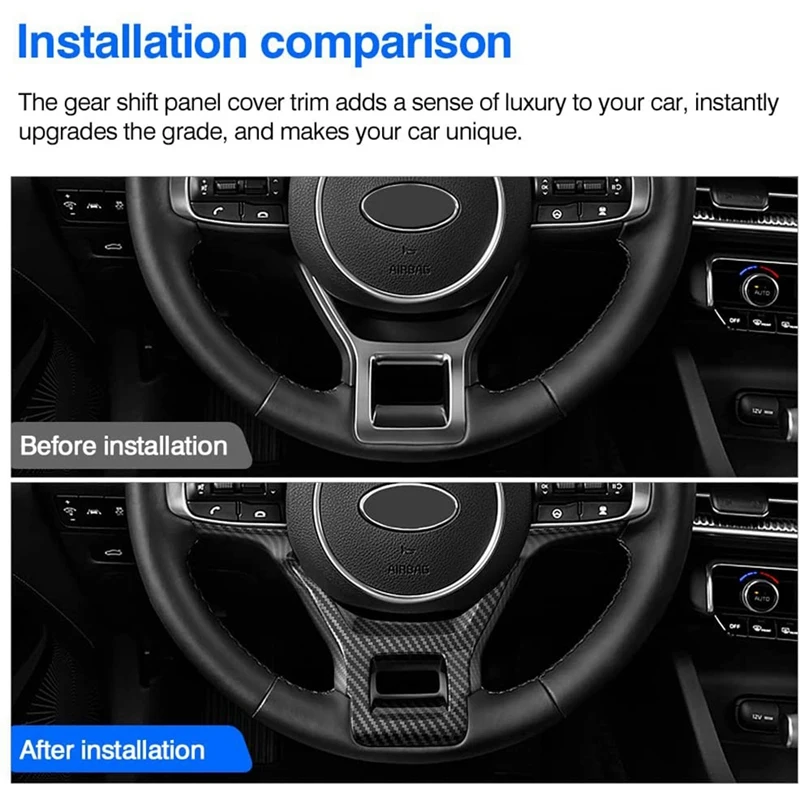 

Car Steering Wheel Cover Trim Decor Frame For Kia K5 Optima 2020-2022