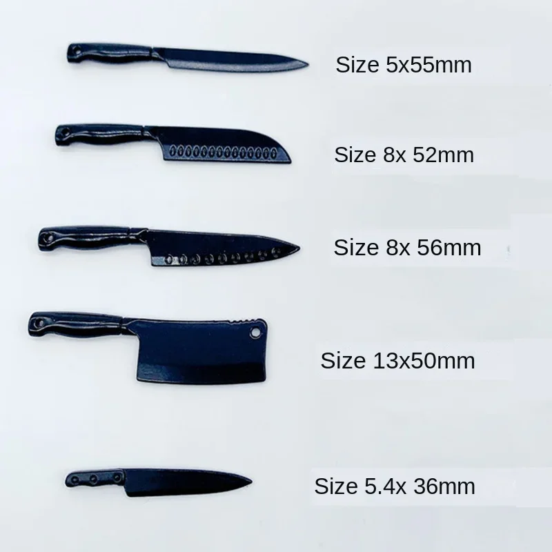 1 компл. Миниатюрная кухонная утварь ножи кукольный домик 1/12 модель миниатюрное