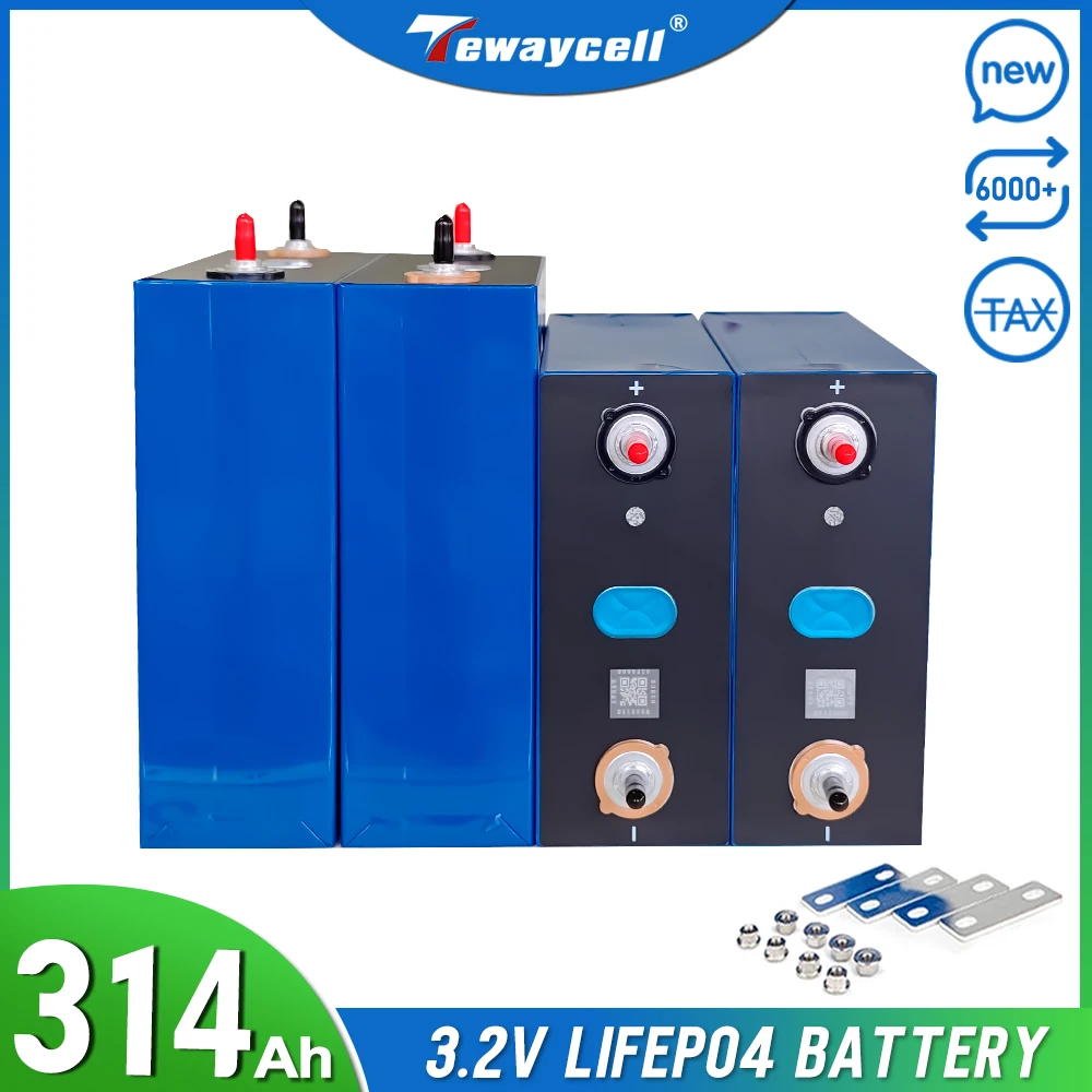 Фото Tewaycell Grade A 3,2 В Lifepo4 320 Ач 315 Ач Литий-ионный аккумулятор Lifepo4 Akku №1