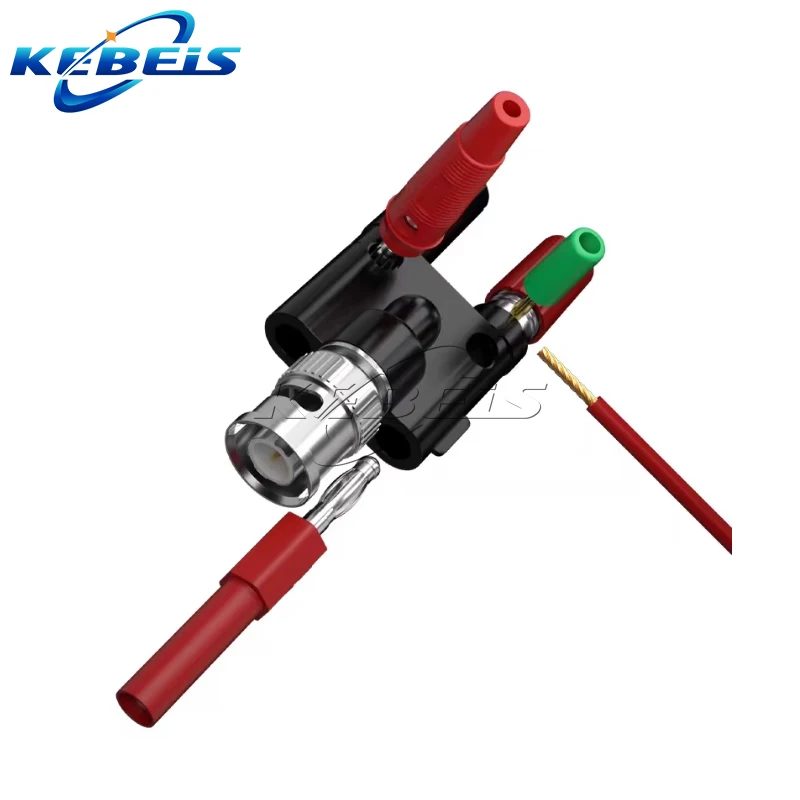 Коаксиальный разъем типа банан двойной 4 мм коаксиальный тройник BNC 3-ходовой