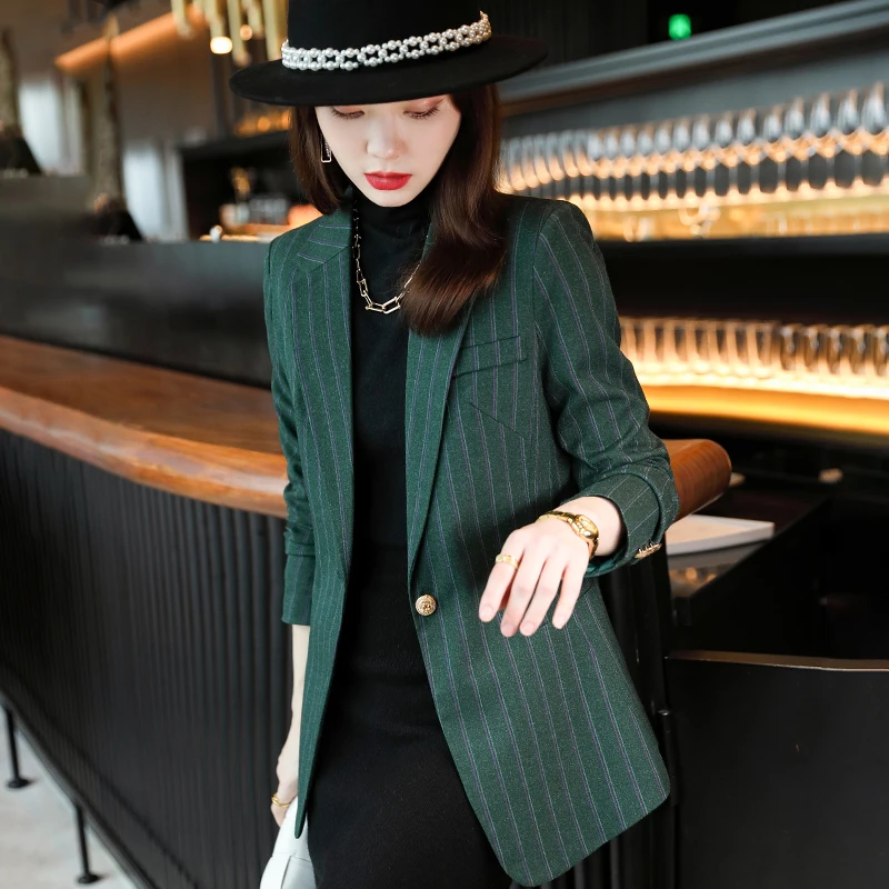 Korean autumn sports jacket women's oversized clothing Plaid sports jacket office women's jacket spring oversized clothing