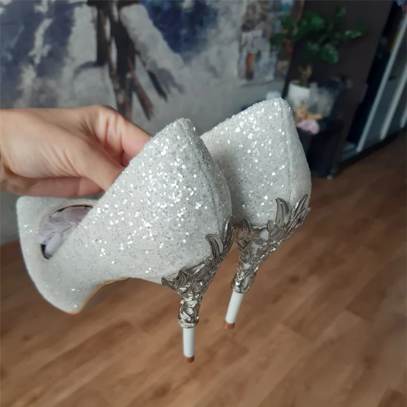 Женские туфли-лодочки на высоком каблуке и платформе