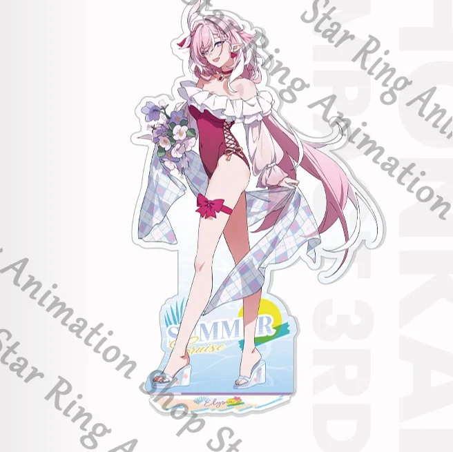Фото Официальная акриловая подставка-стенд с персонажами аниме Honkai Impact 3: Киана Каслана, Мэй Райден, Броня, Зайчик, Сенадина. №1