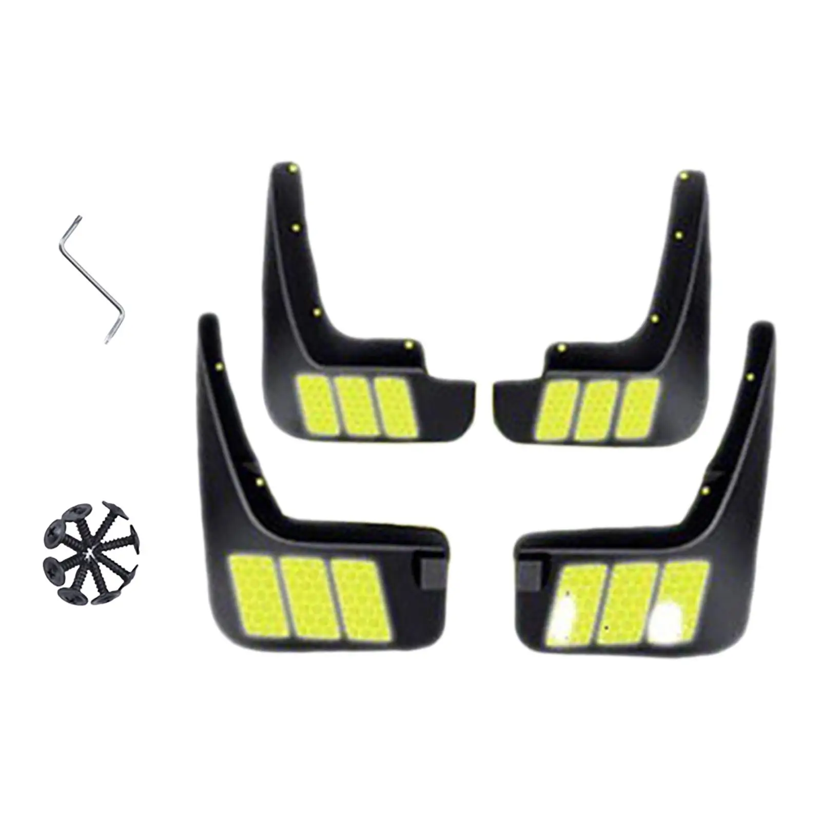 

4 шт. Брызговики со светоотражающими наклейками для Byd Atto 3 Yuan Plus