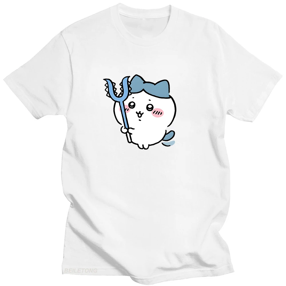 

Chiikawa It's Got A Harpoon T Shirts Women Simplicity 100% Cotton T-shirts Cartoon Kawaii/Cute Popular Characters Aldult Summer