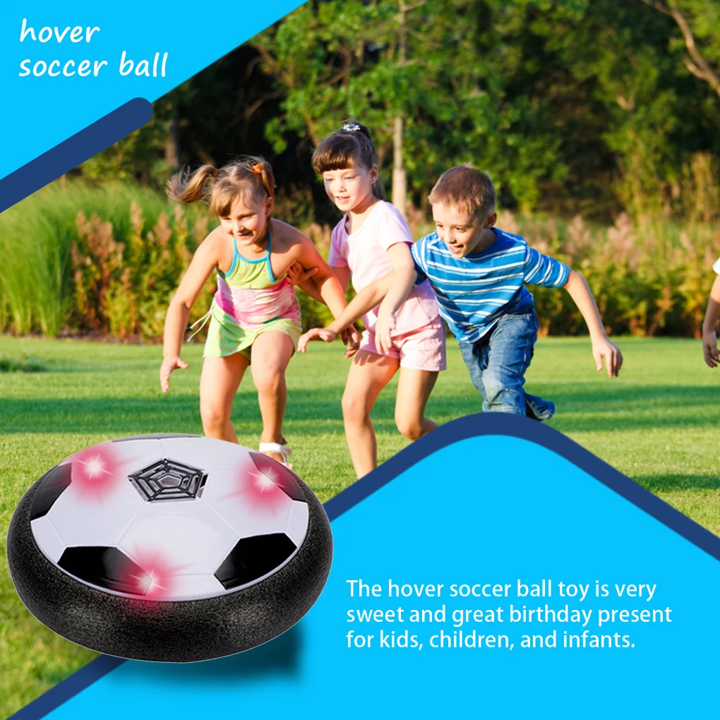 

Hover Soccer Ball Toy Flashing LED Light Educational Suspended Football Indoor Outdoor School Lawn Play Game Gifts Girls