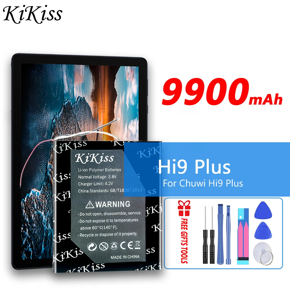 

9900mAh KiKiss Battery Hi9 Plus For Chuwi Hi9Plus Tablet PC 3-wire Batteries