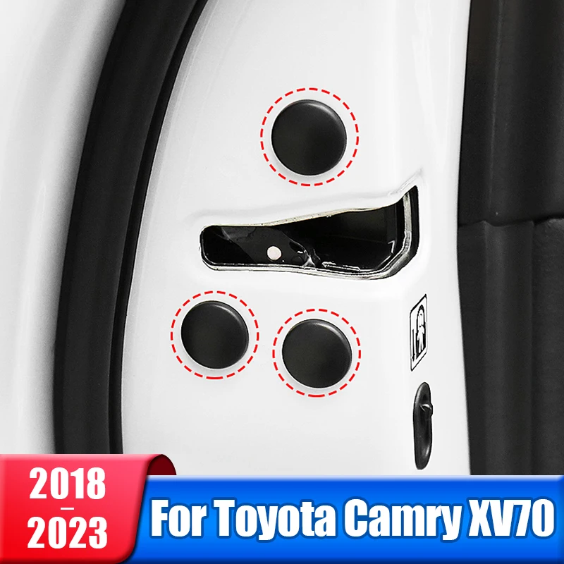 

Car Door Lock Screw Protector Caps For Toyota Camry 70 XV70 2018 2019 2020 2021 2022 2023 Anti-Rust Waterproof Cover Accessories