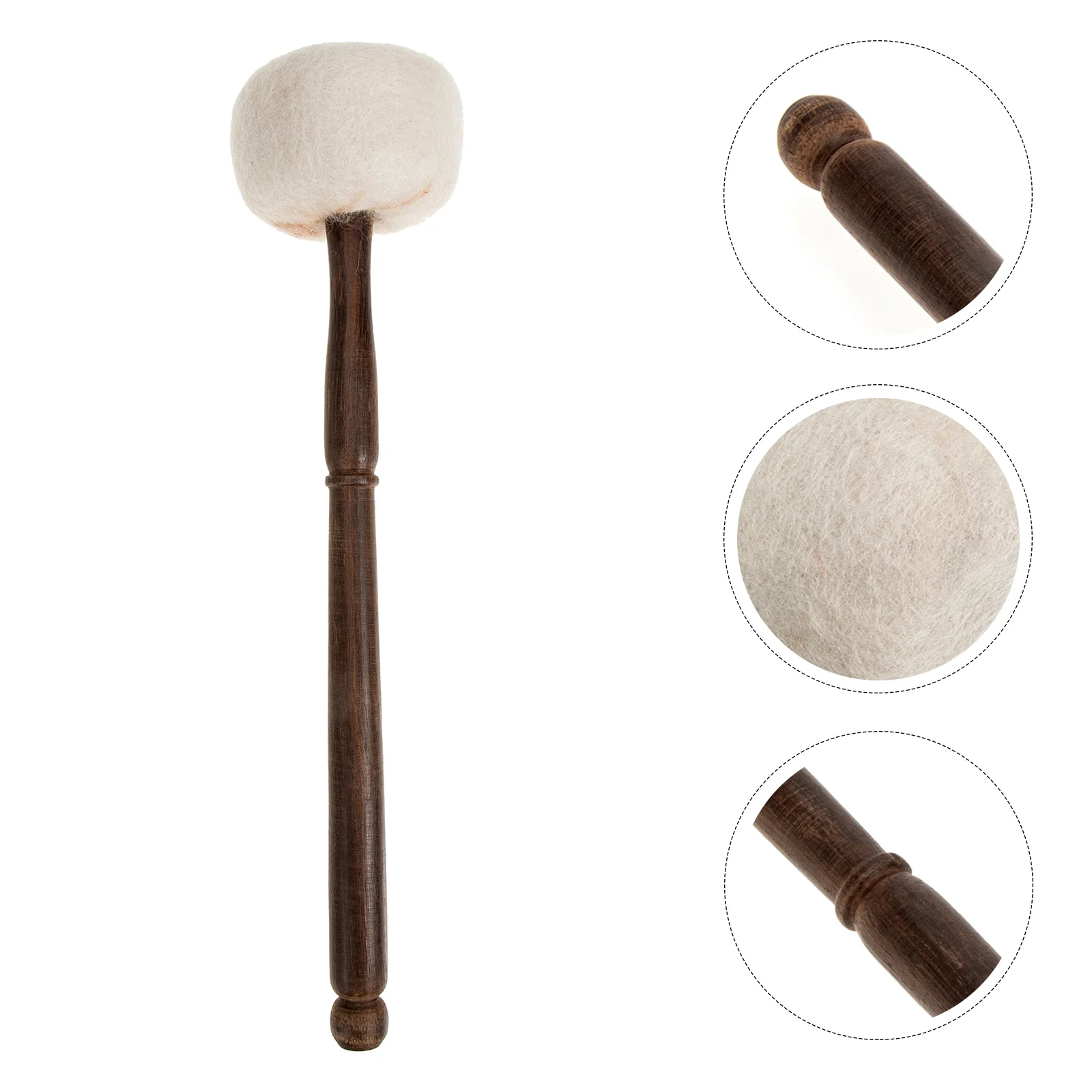 

Felt Singing Bowl Wooden Mallet Tibetan Sound Bowl Knocking Stick