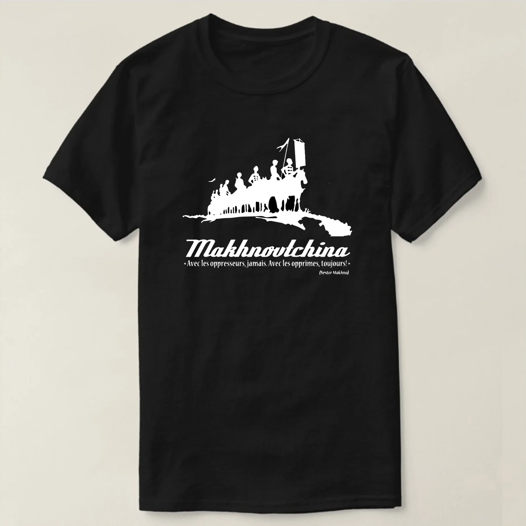 Makhnovshchina - Nestor Makhno футболка с коротким рукавом повседневная летняя мужская из 100%