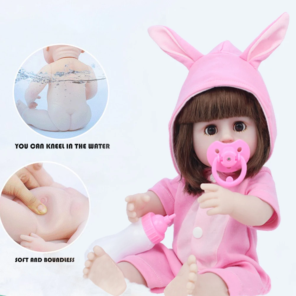 

38CM Baby Reborn Doll Toys For Girls Sleeping Accompany Doll Realistic Lifelike Soft Toddler Bebe Reborn Birthday Present Gifts