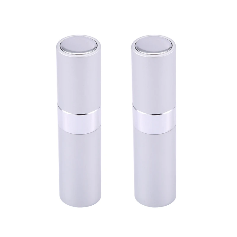 

2X 8 Ml Portable Travel Mini Bottle Refillable Empty Perfume Atomizer - Silver