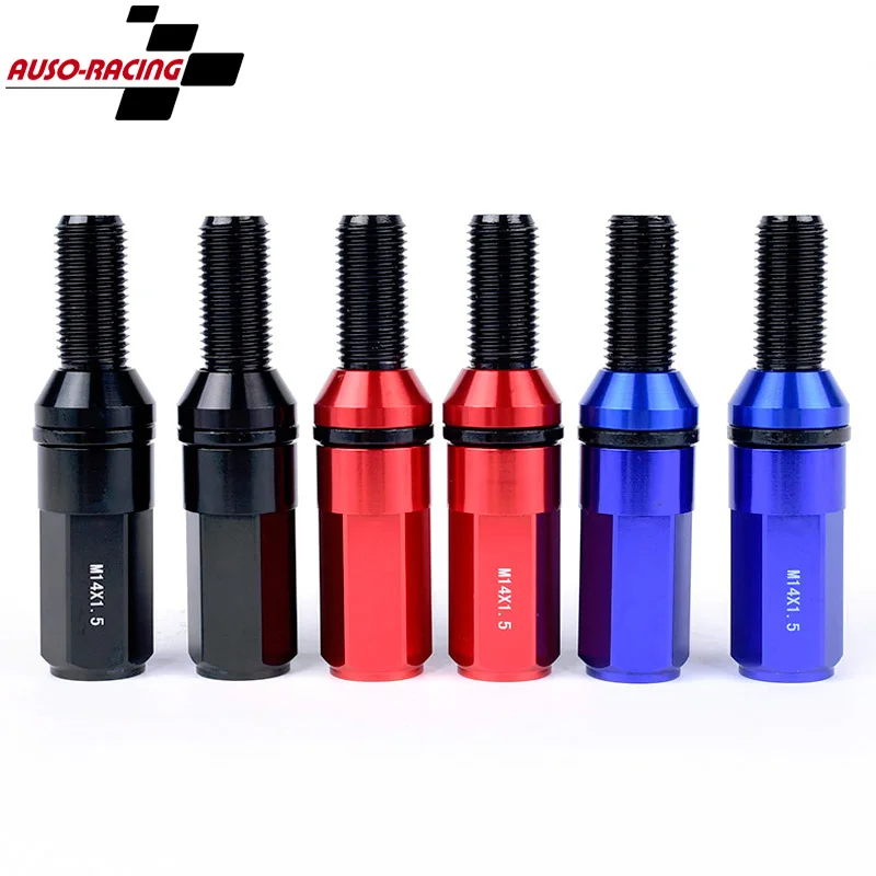 

20PCS 7075 Aluminum Wheel Lug Nuts 86mm Length M14x1.5 for Porsche Volkswagen BMW Mercedes-Benz Audi Ferrari modified wheel