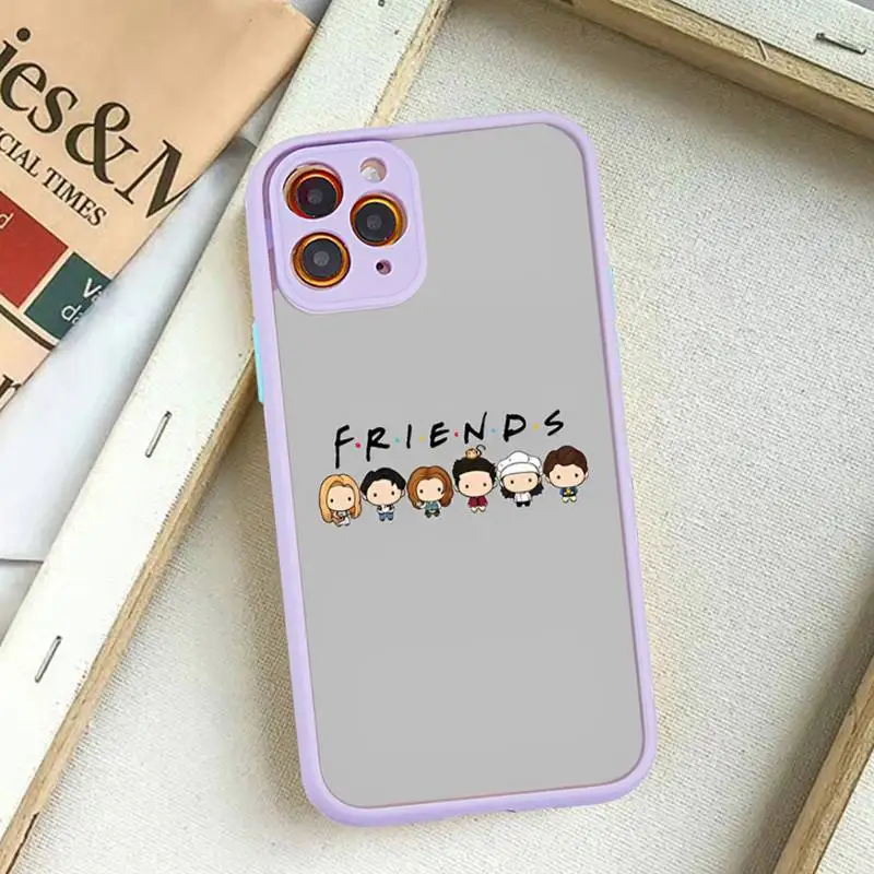 Friends TV Phone Case for iPhone 14 11 12 13 Mini Pro Max 8 7 Plus X XR XS MAX Translucent Matte Cover