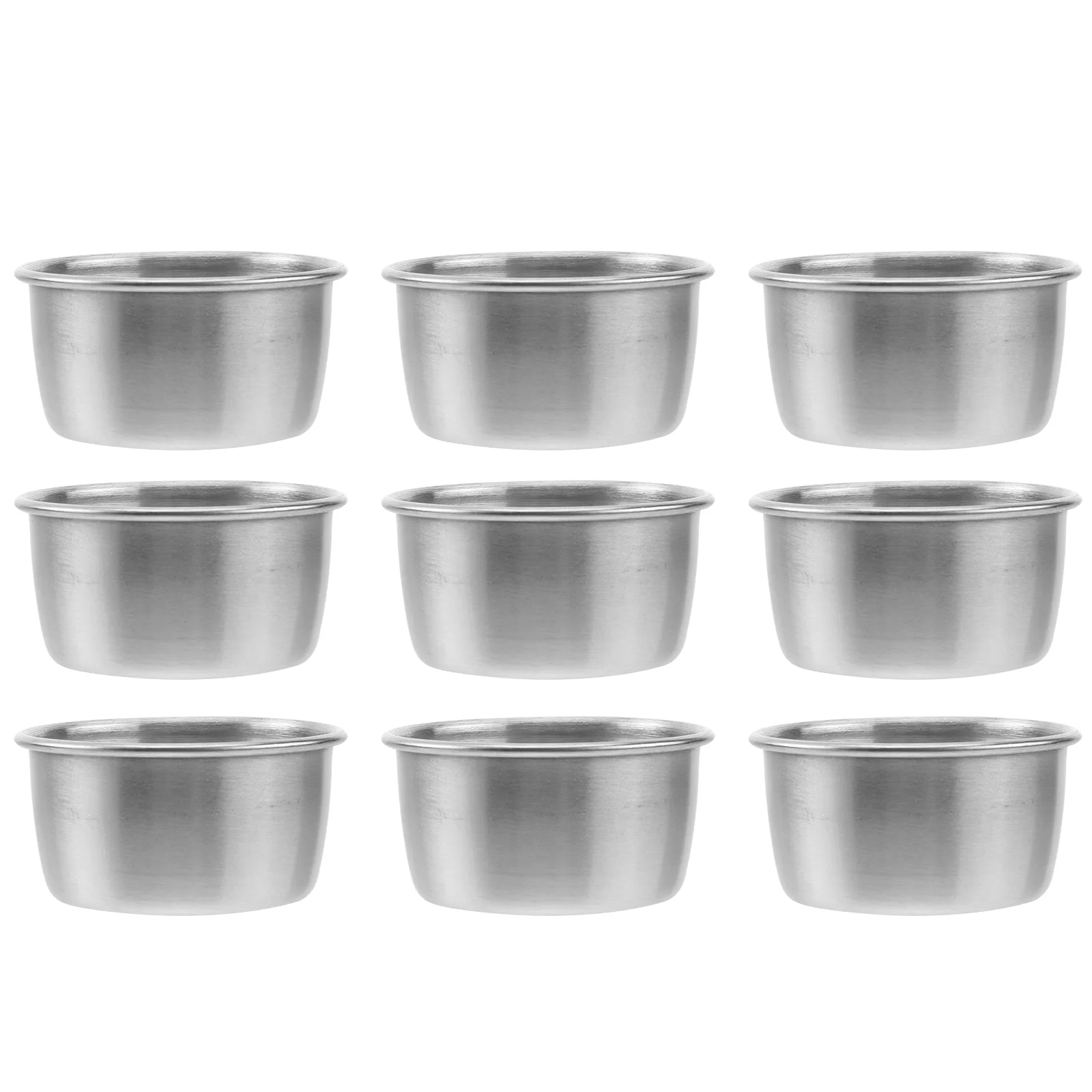 

Sauce Dish Cup Bowl Dipping Cupscondiment Container Ramekin Metal Side Soy Portion Dishes Plate Mini Dressing Steel