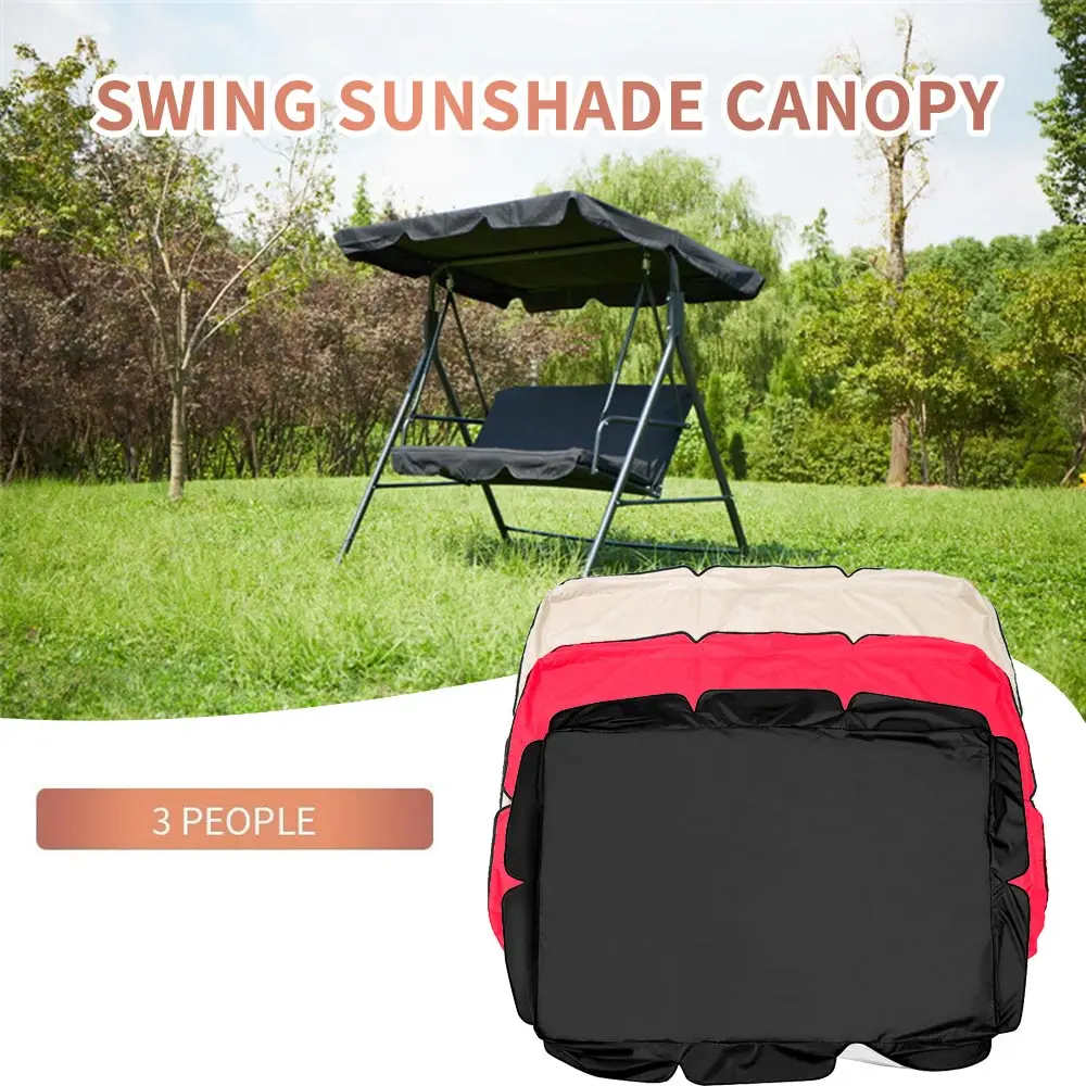 

Summer Garden Swing Canopy Replacement Top Cover Tarp Foldable Sun Protection For Outdoor Waterproof Courtyard Awning Sunshade