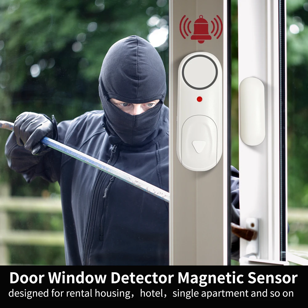 Door and window alarm, door and window induction alarm, anti-theft alarm, 120db high volume door and window induction alarm, wit