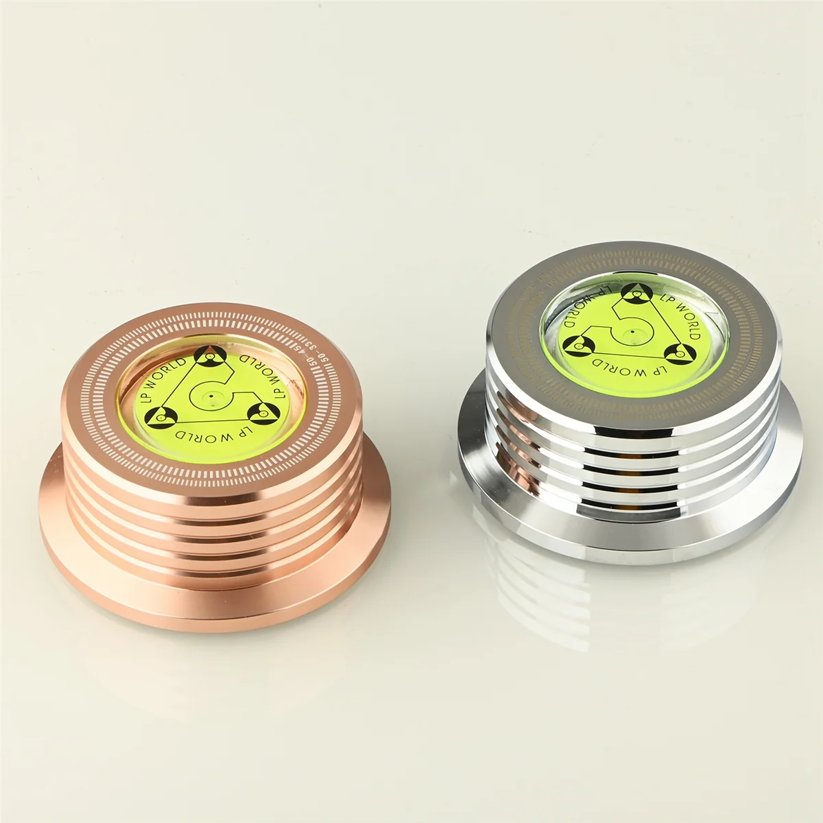 Aluminum Vinyl Record Weight HiFi 50HZ LP Disc Stabilizer Turntable Vinyl Aluminum Alloy Weight Clamp -Gold