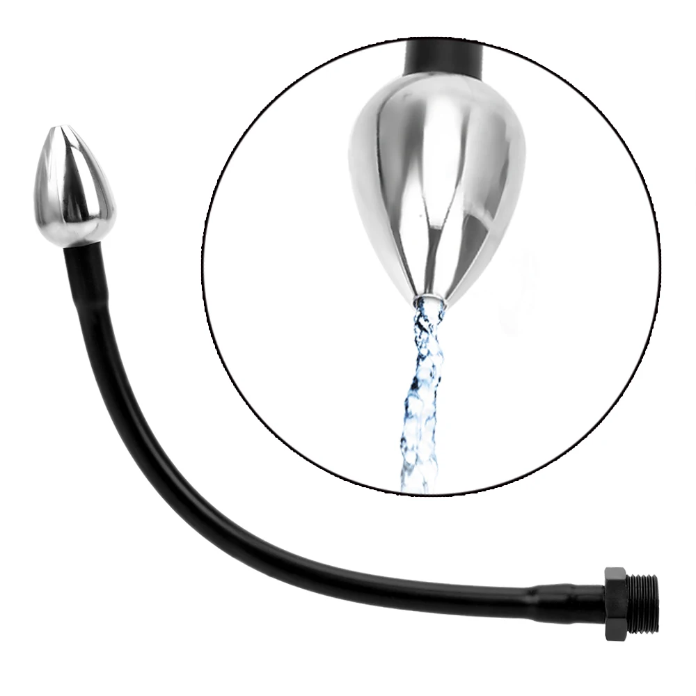 IKOKY Анальный очиститель шприц Анальная пробка Клизма Душ Насадка для задницы