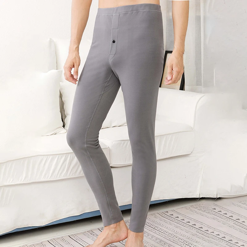 Autumn Thermal Underwear Man Long Johns Hombre Winter Warm Thicken Thermo Underwear Pants Mens Leggings Thermal Bottoms For Men
