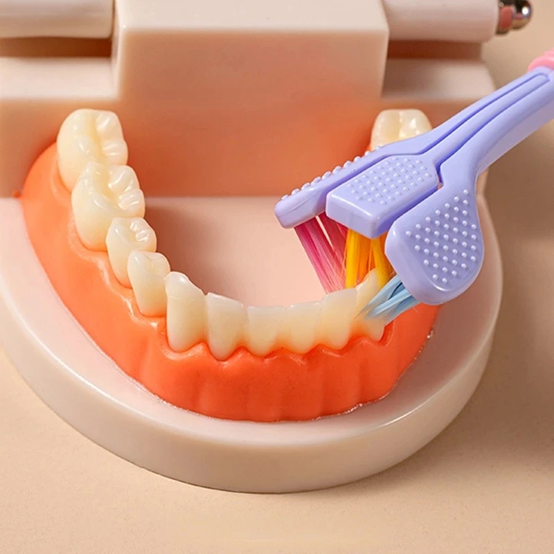 

Health Cleaner Three Sided Soft Hair Tooth Toothbrush Ultra Fine Bristle Adult Oral Care Safety Teeth Brush