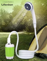 4000mah rechargeable portable outdoor shower camping electric bathing shower for pet cleaning bath car washer travel with hose