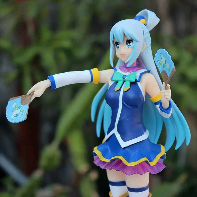 Фото Аниме Kono Subarashii Sekai ni Shukufuku o! Aqua Фигурка Коллекция ПВХ Модель Куклы Хобби Игрушки Настольные украшения 20 см №5