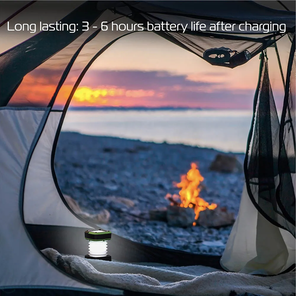 led camping light retractable light solar powered lantern lamp outdoor fishing tent lights collapsible usb charger for phone free global shipping