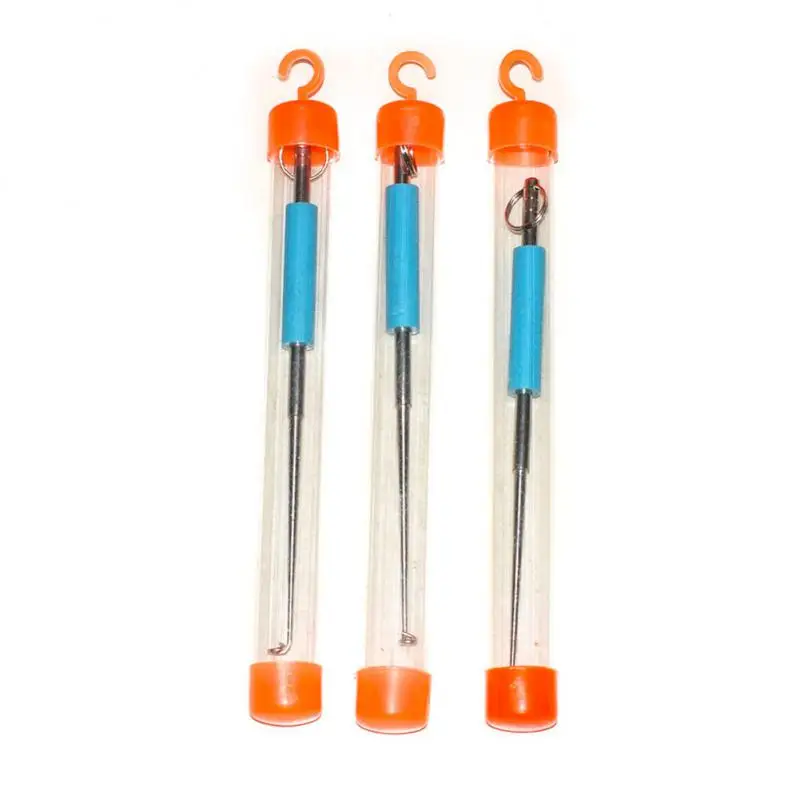 

Stainless Steel Fishhook Extractor Silica Gel Deep Throat Detacher Quick Uncoupling Device Fishhook Remover Fishing Tool Fishing